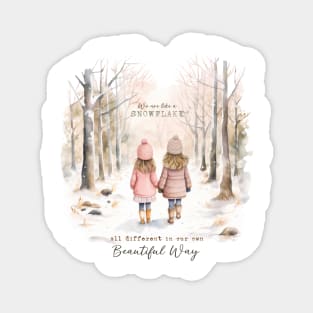 Winter Woodland Quote Magnet