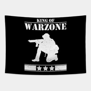 King Of Warzone Gamer Gaming Tapestry