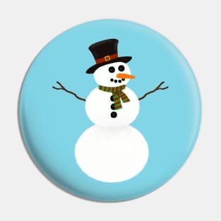 Snowman Pin