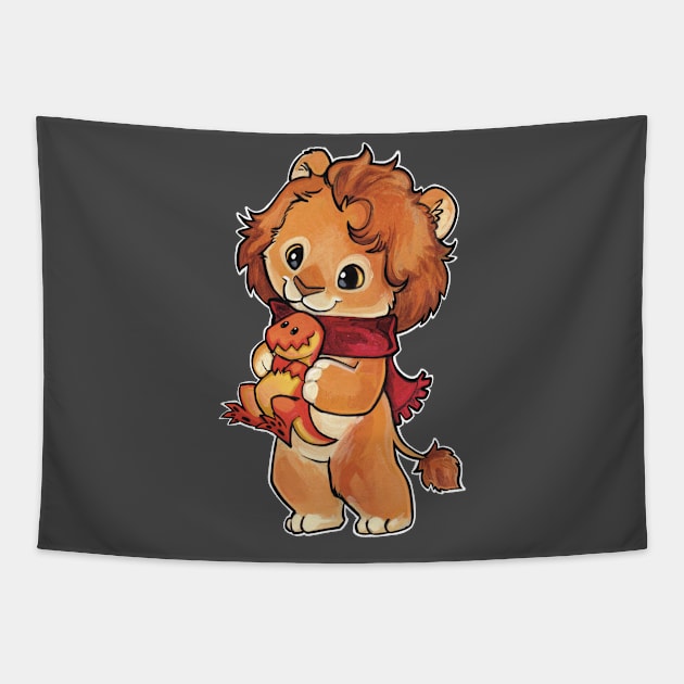 Lion Tapestry by BiancaRomanStumpff