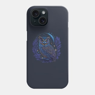 Night Owl With The Moon Phone Case