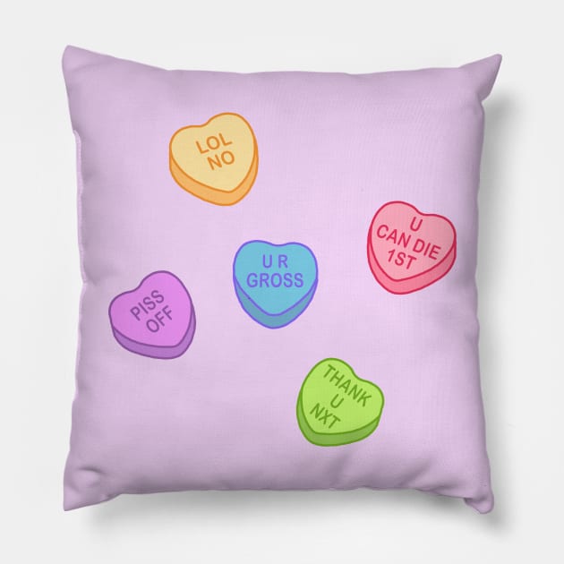 Conversation Hearts - Rudy Sticker Pack - Valentines Day Pillow by NOSSIKKO