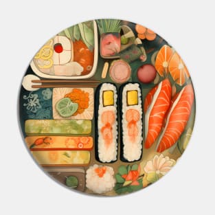 Delicious Sushi Bento box Pin