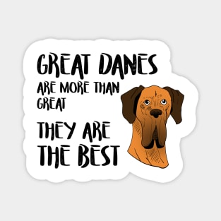 great danes are more than great - they're the best Magnet