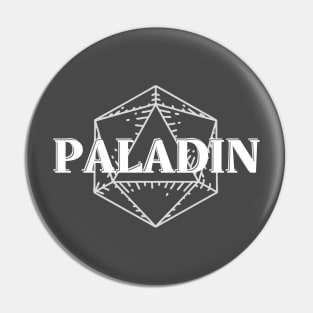 Paladin D20 Symbol Print Pin