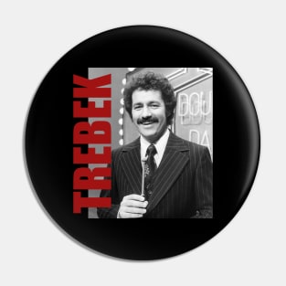 Alex Trebek - Retro Aesthetic Fan Art Pin