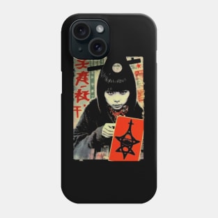 Vintage Asian Horror Tarot Card Witch Art - Mysterious Divination Phone Case