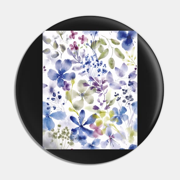 Flower space in blue Pin by LavishSeason