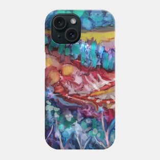 "America the Beautiful" Colorful Digital Abstract (Jean B. Fitzgerald) Phone Case