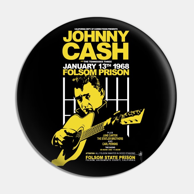 Johnny Cash Pin by Jun Pagano