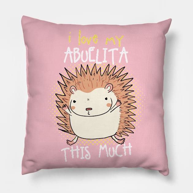 Abuela Gift Onesie: I Love My Abuelita This Much Pillow by USProudness