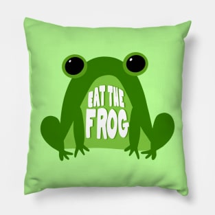 Eat the Frog Pillow