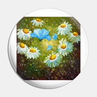 Daisies in the field Pin