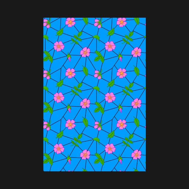 geometric floral quilt by B0red