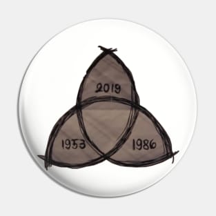 Dark - past present future Pin