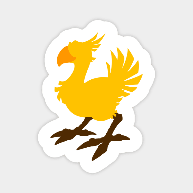 Chocobo Silhouette Magnet by AnotherOne