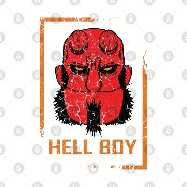 Red, White Whatever - Hellboy Fanart Design by artistcill