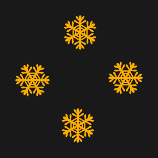 4 Golden Snowflakes T-Shirt