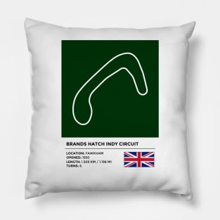 Brands Hatch Indy Circuit [info] Pillow