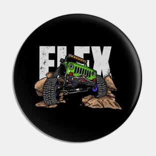 Green Jeep Flex Pin