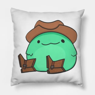 cowboy frog Pillow