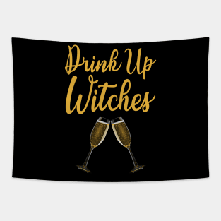 Halloween Drinking Drink Up Witches Tapestry
