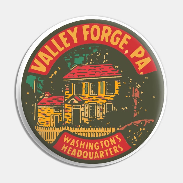 Vintage Valley Forge Decal Pin by ZSONN