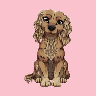 Golden Cocker Spaniel Cute Puppy T-Shirt