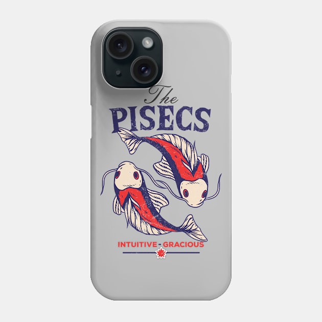 The Pisces Astrology Sign Fish and Main Traits - Intuitive - Gracious Phone Case by mixmetshirt