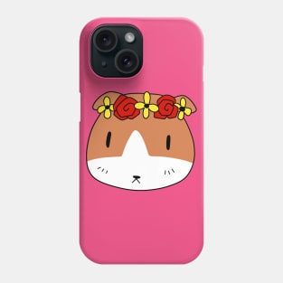 Flower Crown Guinea Pig Face Phone Case