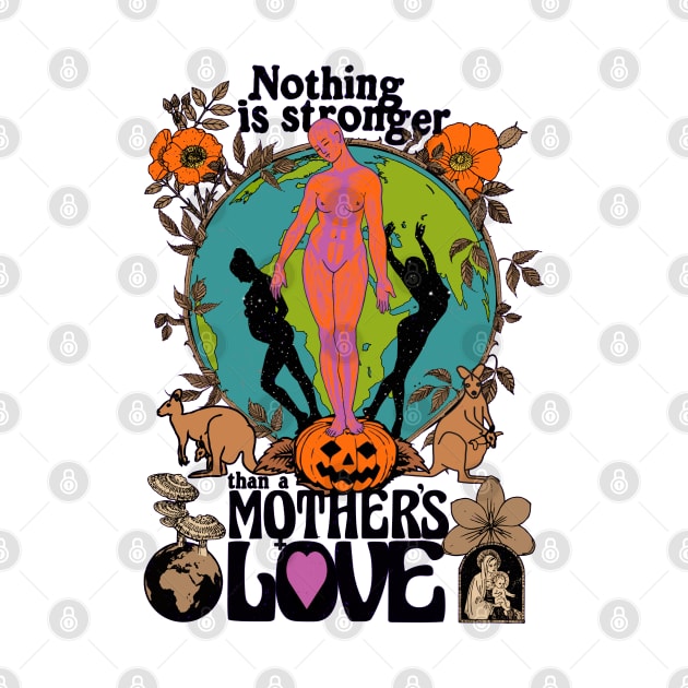 Nothing Is Stronger Than A Mother's Love - Fall Autumn October Halloween Illustration by blueversion