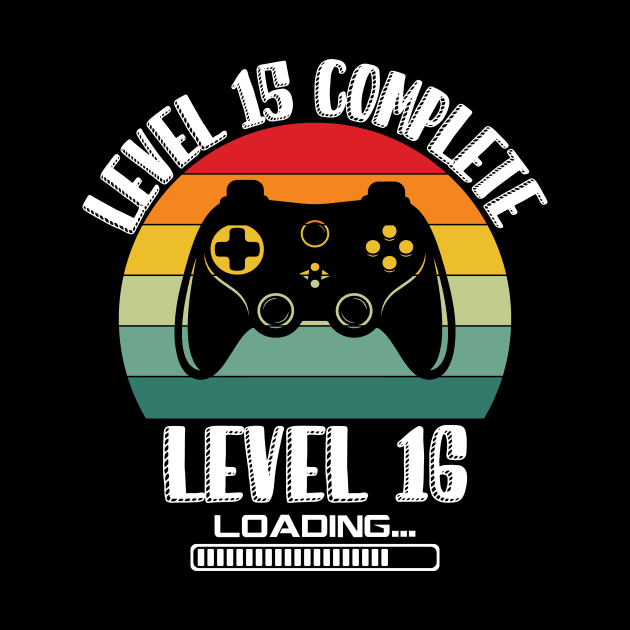 Level 15 Complete Level 16 Loading 15th Birthday Video Gamer by Richmondrabiot