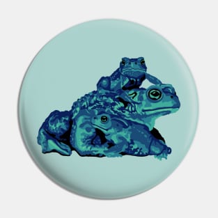 Teal Toads Pin