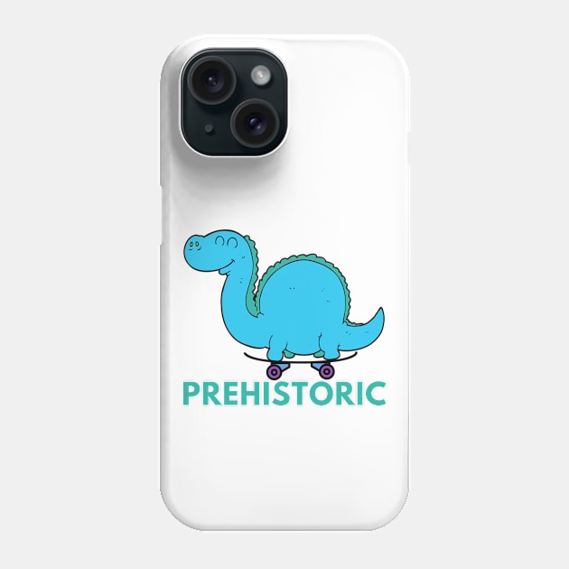 Prehistoric Skater Phone Case by After Daylight Project