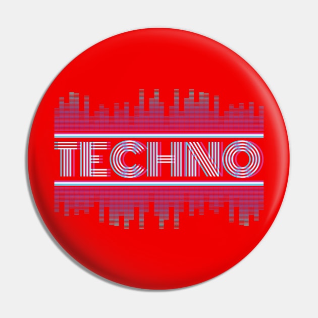 Techno Electronic Style Pin by avshirtnation