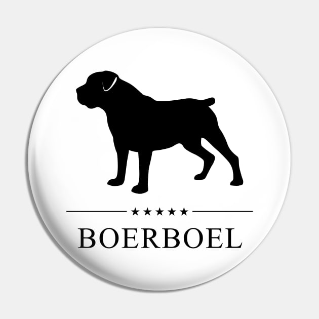 Boerboel Black Silhouette Pin by millersye