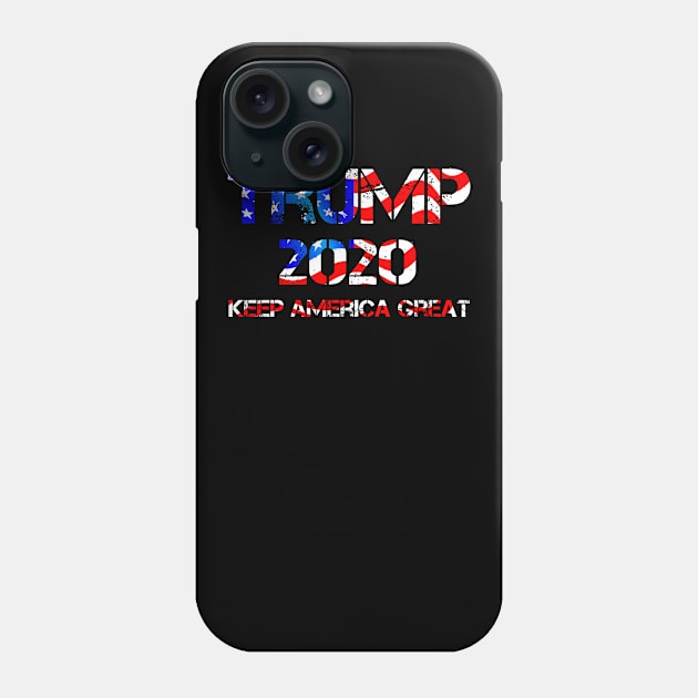 Donald Trump 2020 Keep America Great Again Phone Case by Johnathan Allen Wilson