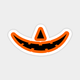 Black halloween pumpkin face - Halloween 2020 mask Magnet