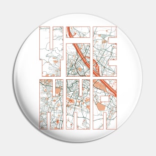 Vienna, Austria City Map Typography - Bohemian Pin