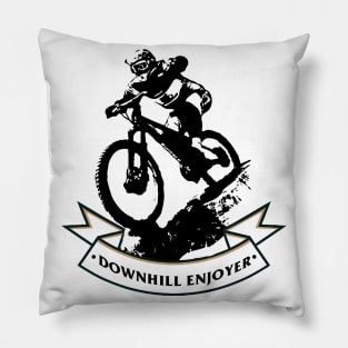 Downhill Enjoyer Pillow