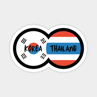 Korean Thai - Korea, Thailand Magnet