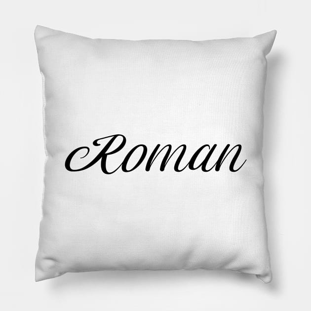 Name Roman Pillow by gulden