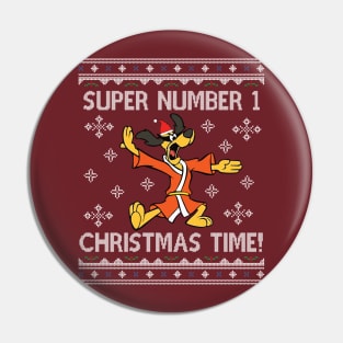 Hong Kong Phooey Super Number One Christmas Time Pin