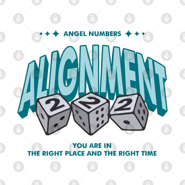 Angel Numbers 222 Alignment word lettering art by idbihevier