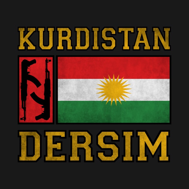 Kurdistan Dersim ak47 flag by Jakavonis