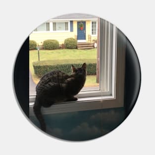 Kitty in the Window Pin