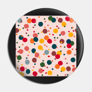 Bright confetti multicolour Pin