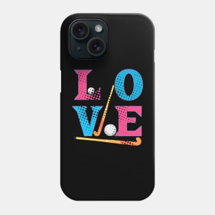 Vintage Love Field Hockey Phone Case