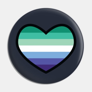 Gay - MLM Flag Heart Pin