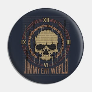 Jimmy Eat World Vintage Skull Pin